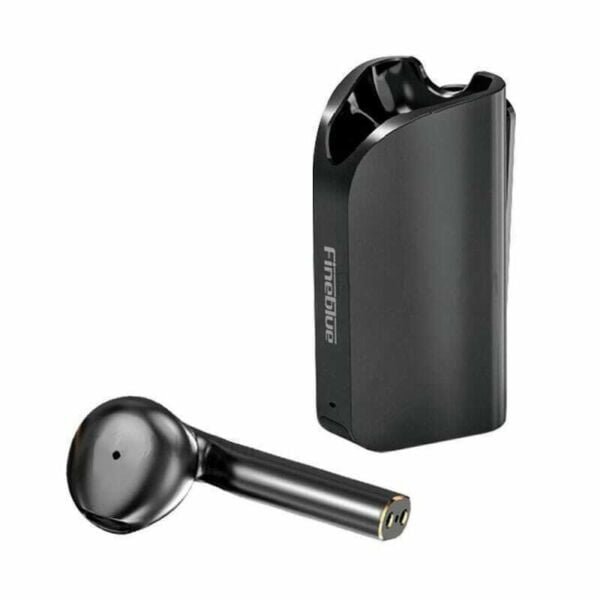 Ασύρματο ακουστικό Bluetooth με θήκη φόρτισης Fineblue μαύρο