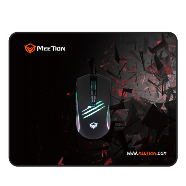 Meetion Σέτ Ενσύρματο Ποντίκι Και Mouse Pad