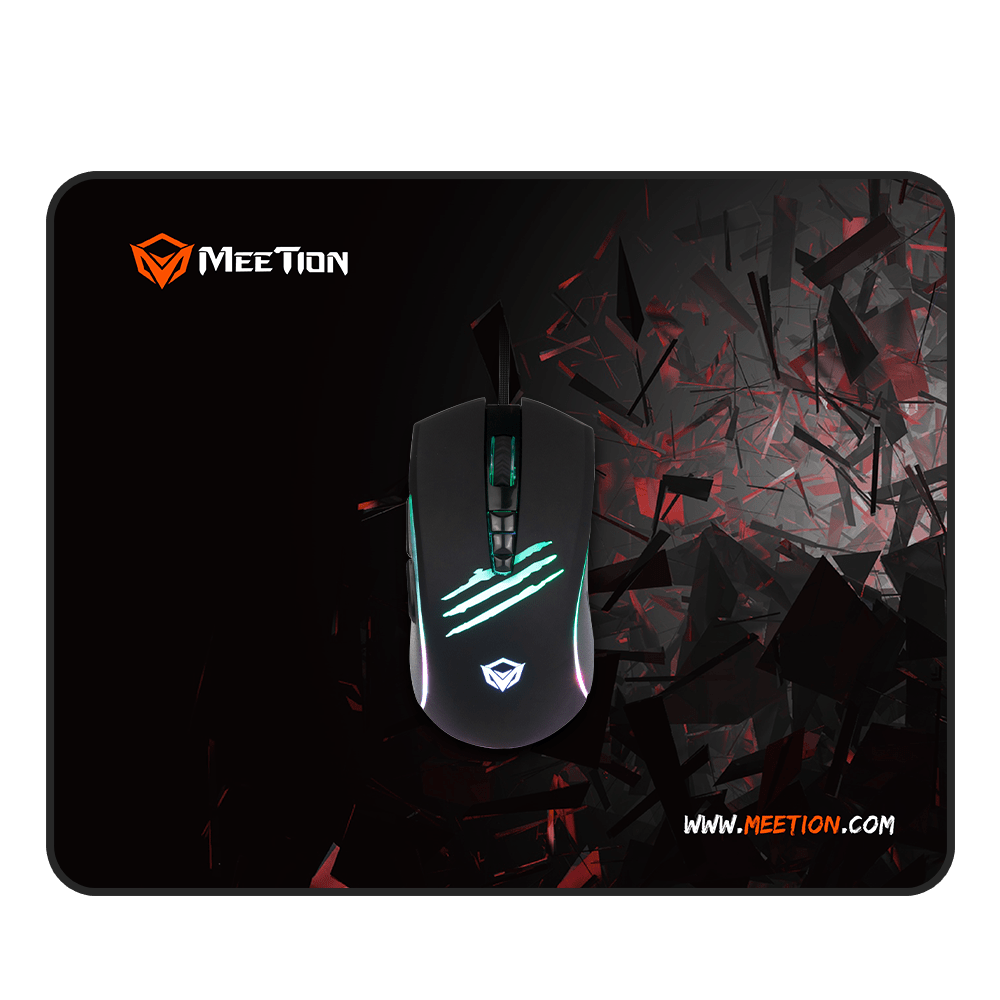 Meetion Σέτ Ενσύρματο Ποντίκι Και Mouse Pad