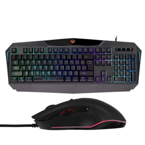 Meetion Σετ Gaming Πληκτρολόγιο με διακόπτες και RGB φωτισμό & Ποντίκι/US
