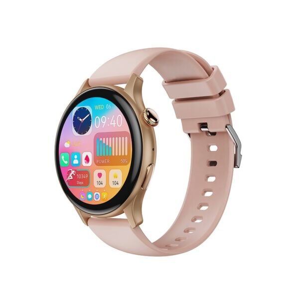 Πολυλειτουργικό Smartwatch με οθόνη 1.43 ίντσες (Ροζ χρυσό)