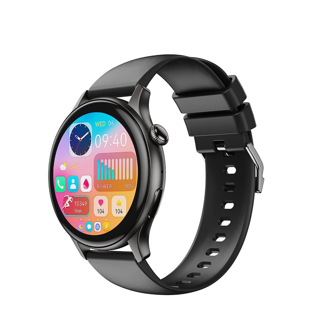 Πολυλειτουργικό Smartwatch με οθόνη 1.43 ίντσες (Μαύρο)