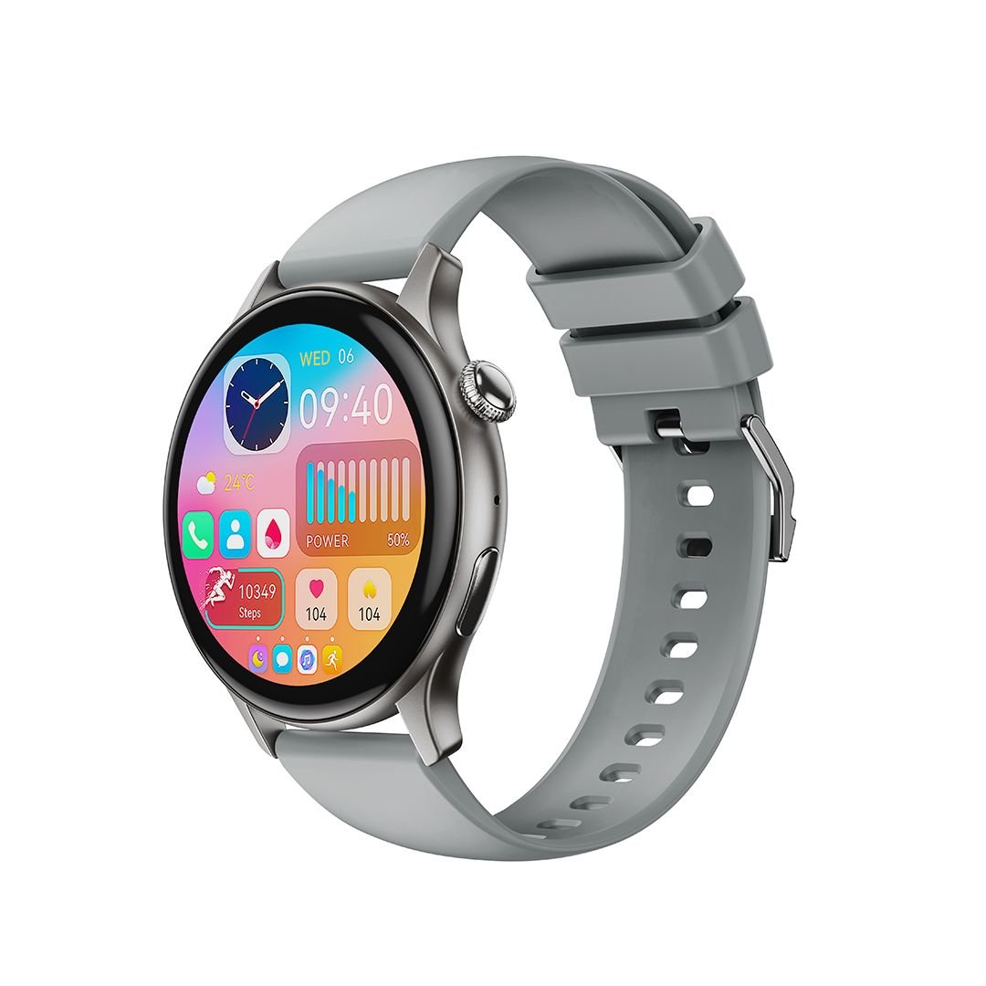 Πολυλειτουργικό Smartwatch με οθόνη 1.43 ίντσες (Ασημί)
