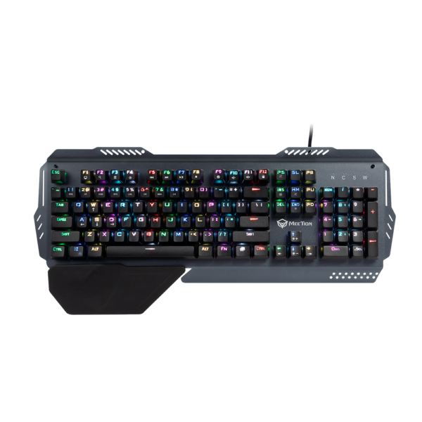 Meetion Μηχανικό Gaming Πληκτρολόγιο / US / Γκρί Διακόπτες