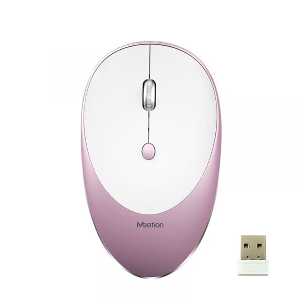 Ασύρματο Ποντίκι Meetion MT-R600 2.4G - Ροζέ Χρυσό