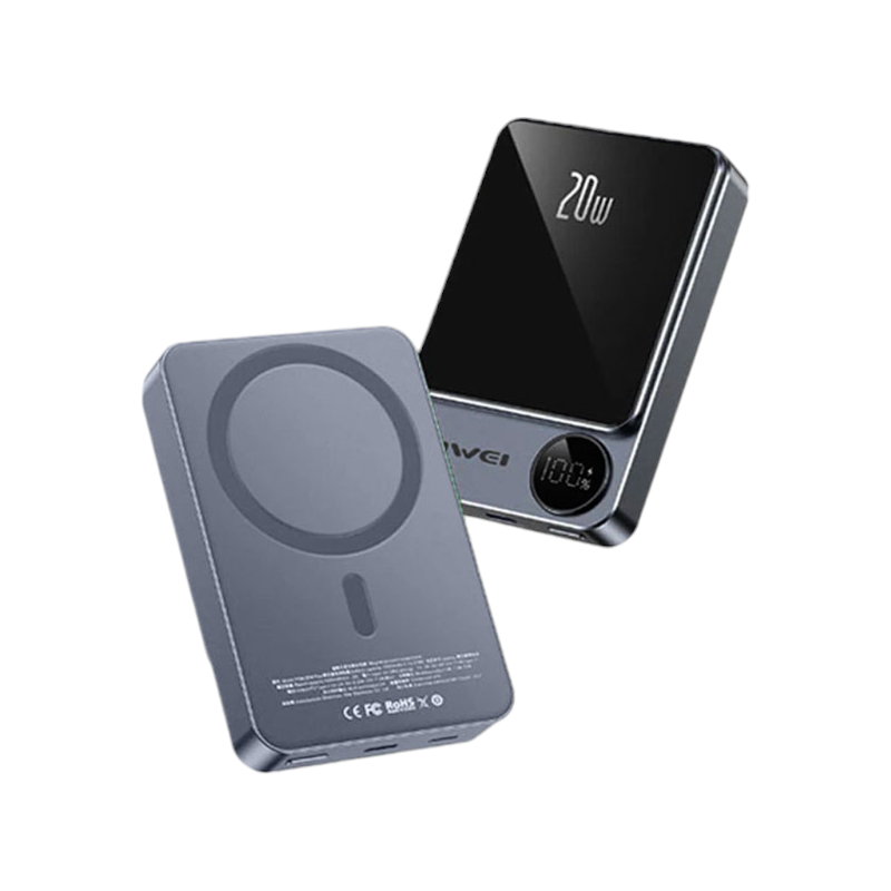 Powerbank μαγνητικής φόρτισης 10.000mah - γκρί